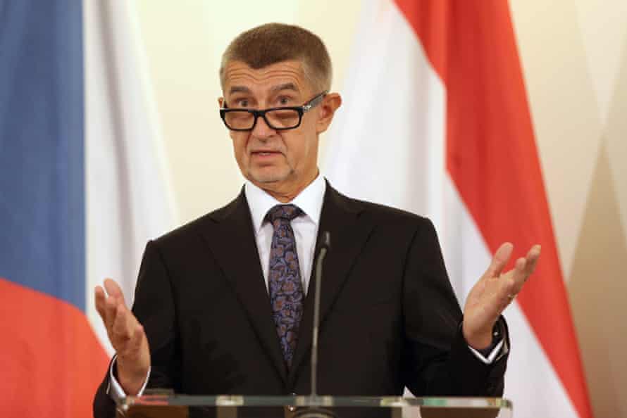 The Czech prime minister, Andrej Babiš