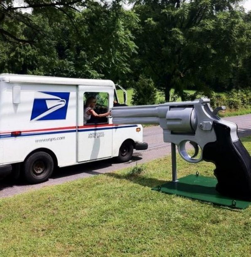 Never Deliver It Late, Mr. Mailman-15 Weirdest Yet Hilarious Mailboxes You'll Ever See