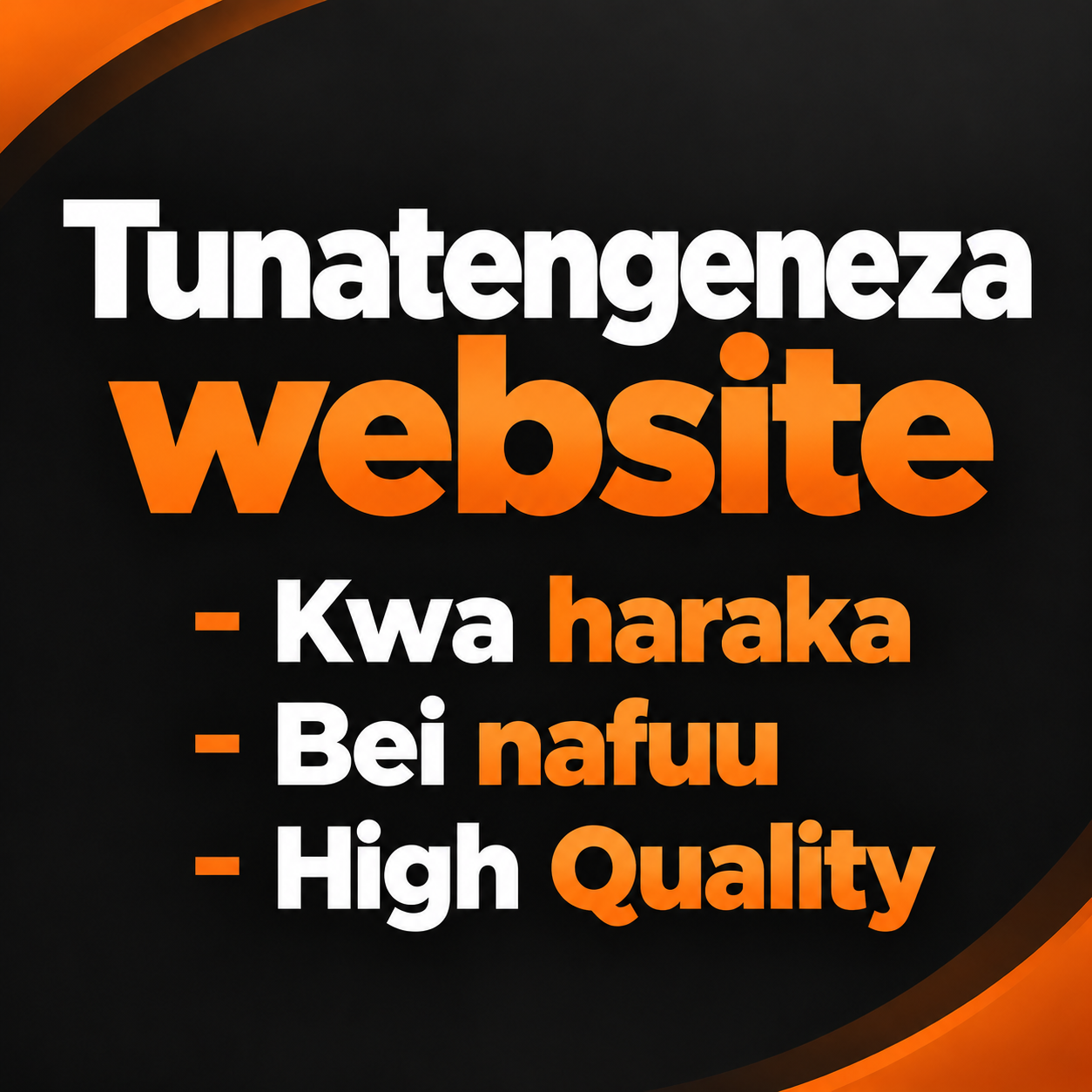 Tunatengeneza Websites | Bei nafuu | High Quality | Full features ...