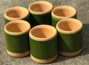 Now cut the processing of natural bamboo tube, bam.jpeg