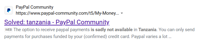 Paypal Not available in Tanzania.PNG