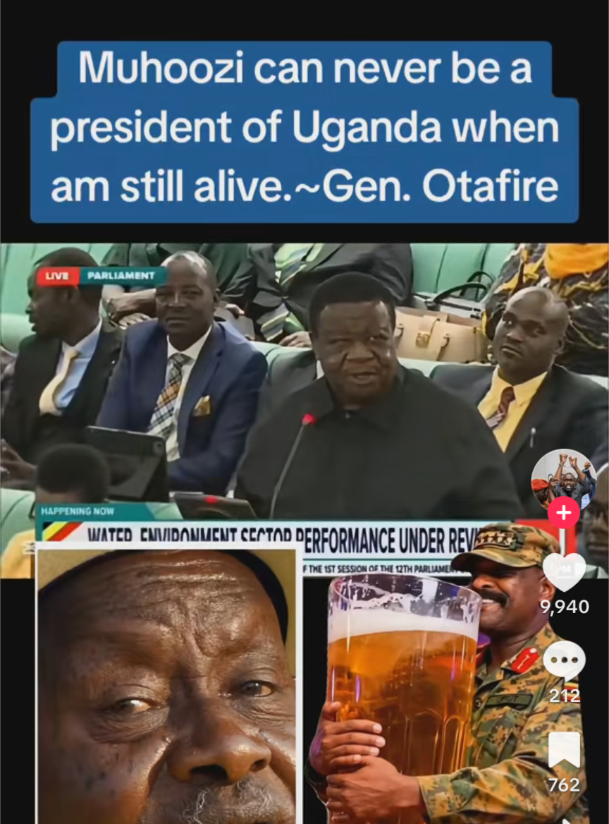 Did Kahinda Otafiire say Muhoozi can never be president while he is alive?