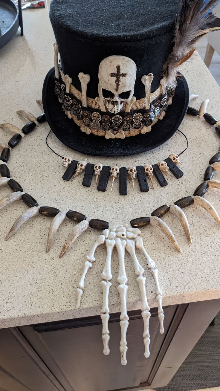 Voodoo Witch Doctor hat & necklace DIY_.jpeg