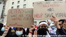 Myanmar Protest in London