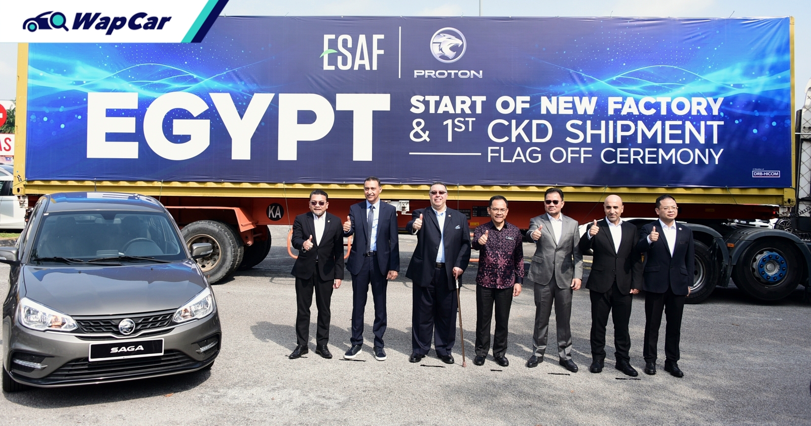 First shipment of Proton Saga CKD parts bound for Egypt; to become North  African production hub | WapCar