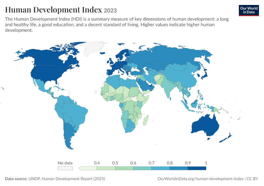 Human Development Index - Our World in Data