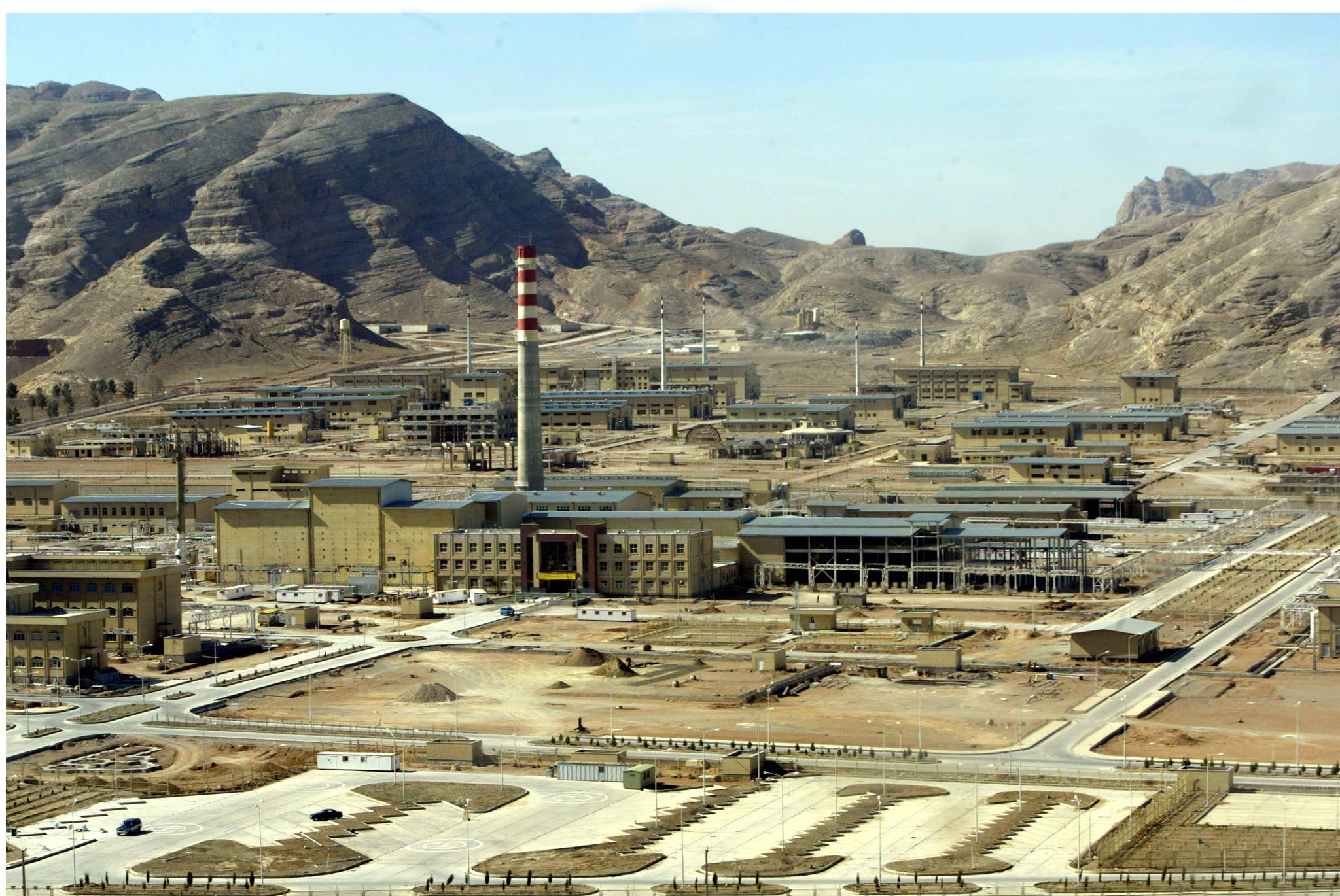 Iran has a spate of dangerous nuclear sites - including power plants, uranium mines and research reactors, pictured: Isfahan power plant