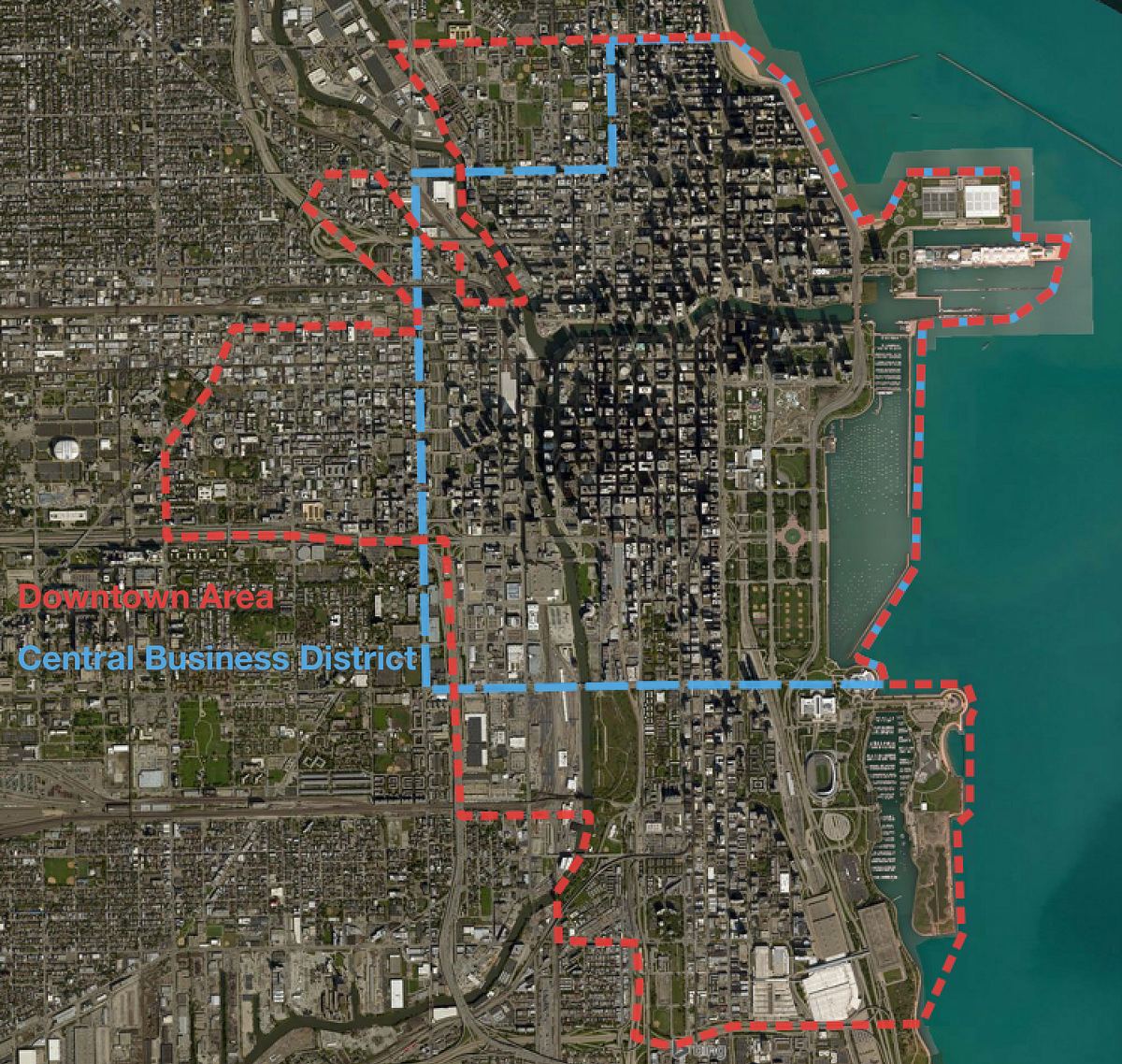 Chicago has a law that defines where the “downtown area” and “Central  Business District” are | by Steven Vance | Chicago Cityscape's Blog