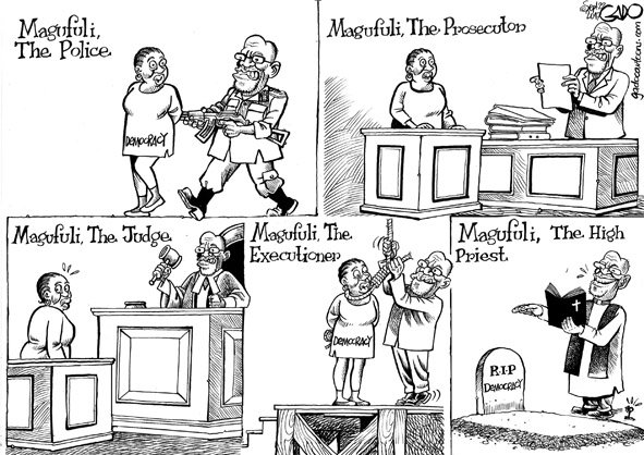 Gado Cartoons on Twitter: Magufuli The Police, The Prosecutor, The Judge,  ETC, ETC! https://t.co/Bigb6ndwRG / Twitter