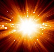 Photo shows an explosion of light to illustrate the start of the universe, compatible to when God said, 'Let there be light.''Let there be light.'