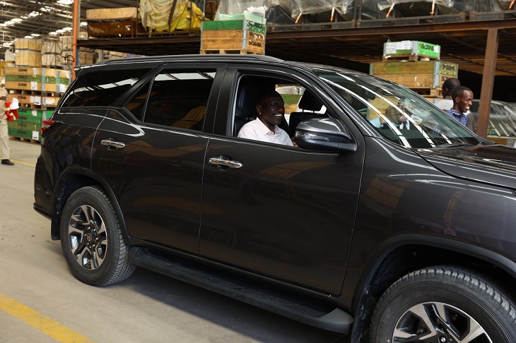 Ruto Launches The First Locally Assembled SUV, Toyota Fortuner
