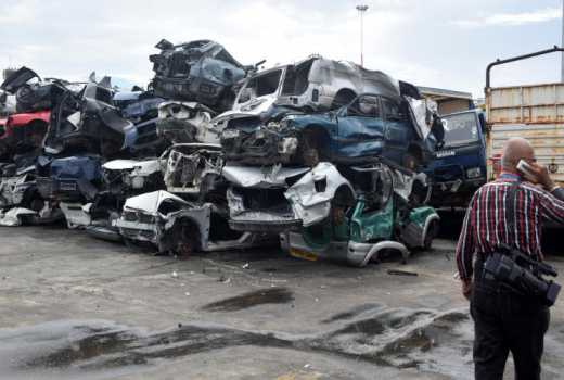PHOTOS: KRA crushes more than 100 vehicles - The Standard