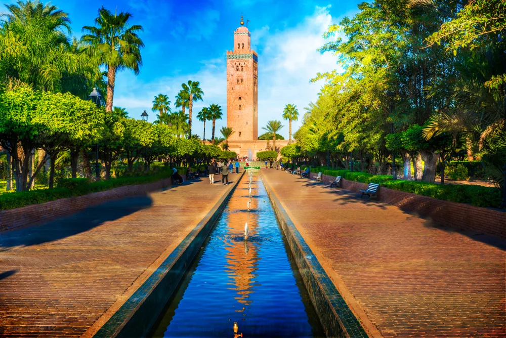 The Koutoubia Mosque pictured for a piece on the best places to visit in Africa
