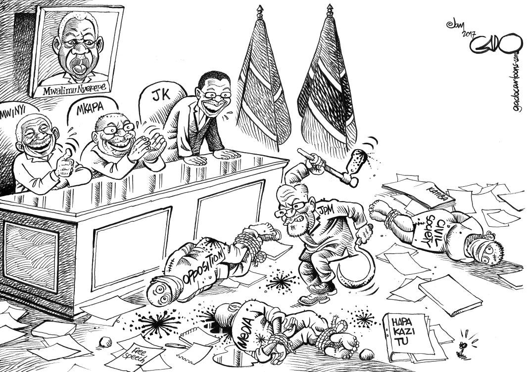 Gado Cartoons on Twitter: Magufuli and his Cheerleaders  https://t.co/aNsWALkUoz https://t.co/PY2ouo2RJt / Twitter