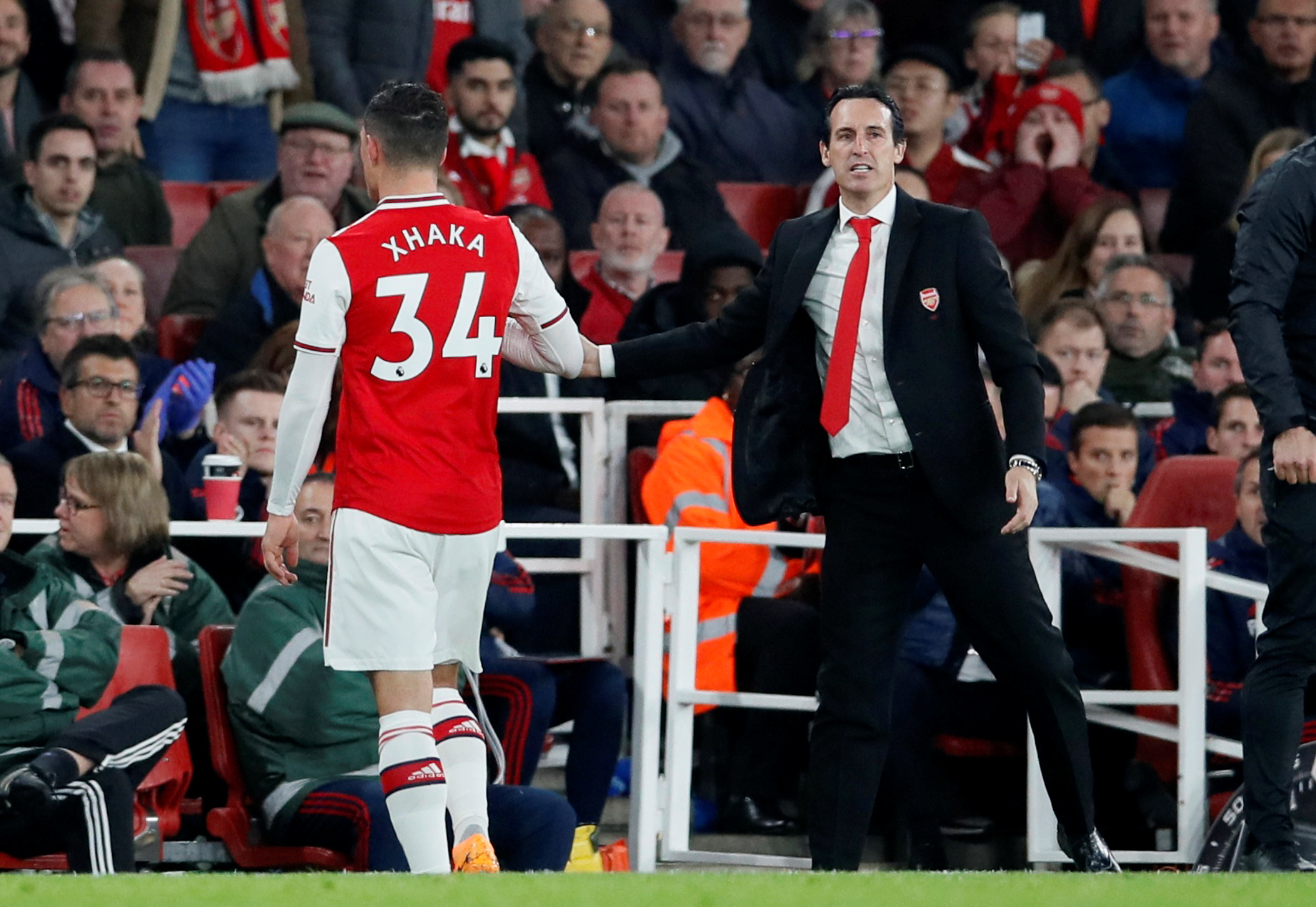 Granit Xhaka is yet to break his silence since his antics on Sunday afternoon - despite Unai Emery's phone call Granit Xhaka is yet to break his silence since his antics on Sunday afternoon - despite Unai Emery's phone call