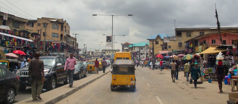 cars on road in nigeria