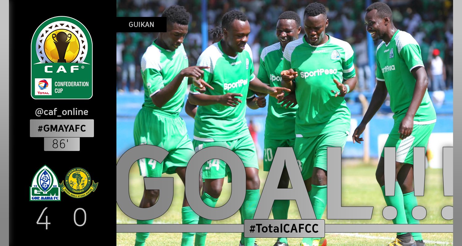 CAF on Twitter: GOOOOAAAL | Ephrem Guikan scores a goal for Gor Mahia. Gor  Mahia - Young Africans 4-0 #TotalCAFCC #GMAYAFC https://t.co/RqWSQDXEFO /  Twitter