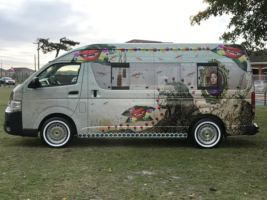 Minibus taxi becomes mobile art gallery | Art.co.za Art Blog