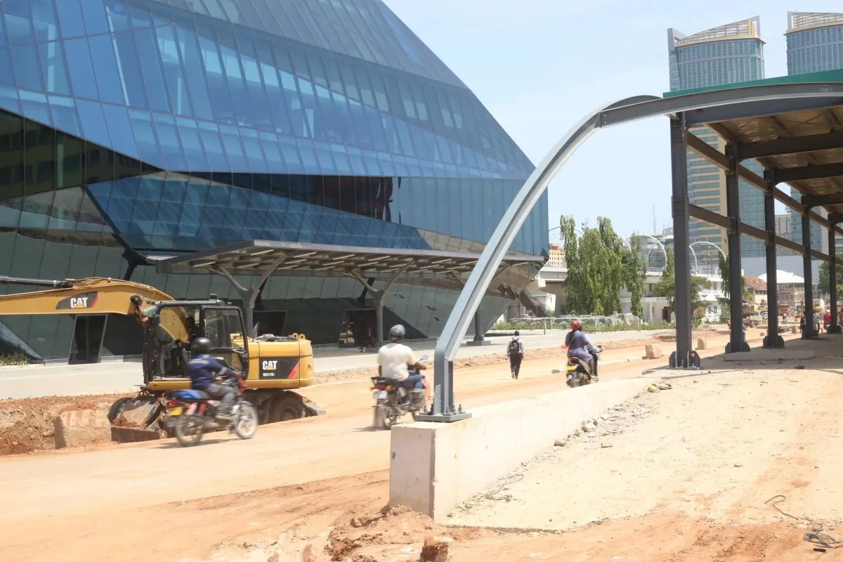 BRT station next to Dar es Salaam SGR station at the city centre