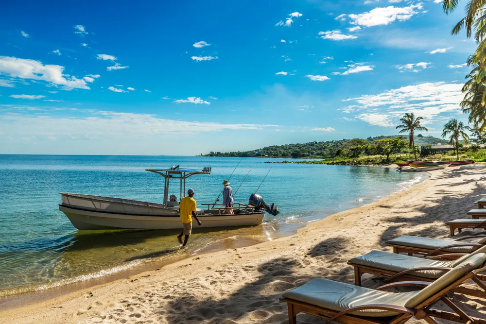 Fishermen on the water in Lake Victoria, one of the best places to visit in Africa