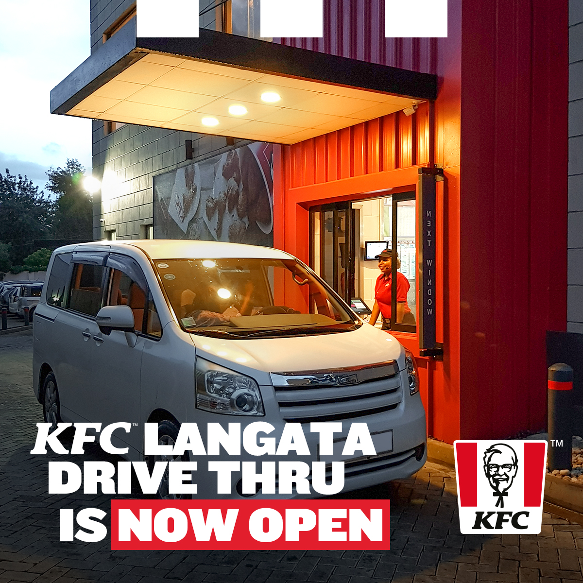 KFC Kenya on Twitter: PSA 🔊 KFC Langata Drive Thru is now open🎉🎊! Drop  what you are doing and drive through to order your favourite KFC meal. Tag  the squad and let