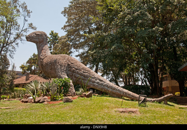 Dinosaur statue effigy outside Nairobi National Museum Kenya Africa Stock  Photo - Alamy
