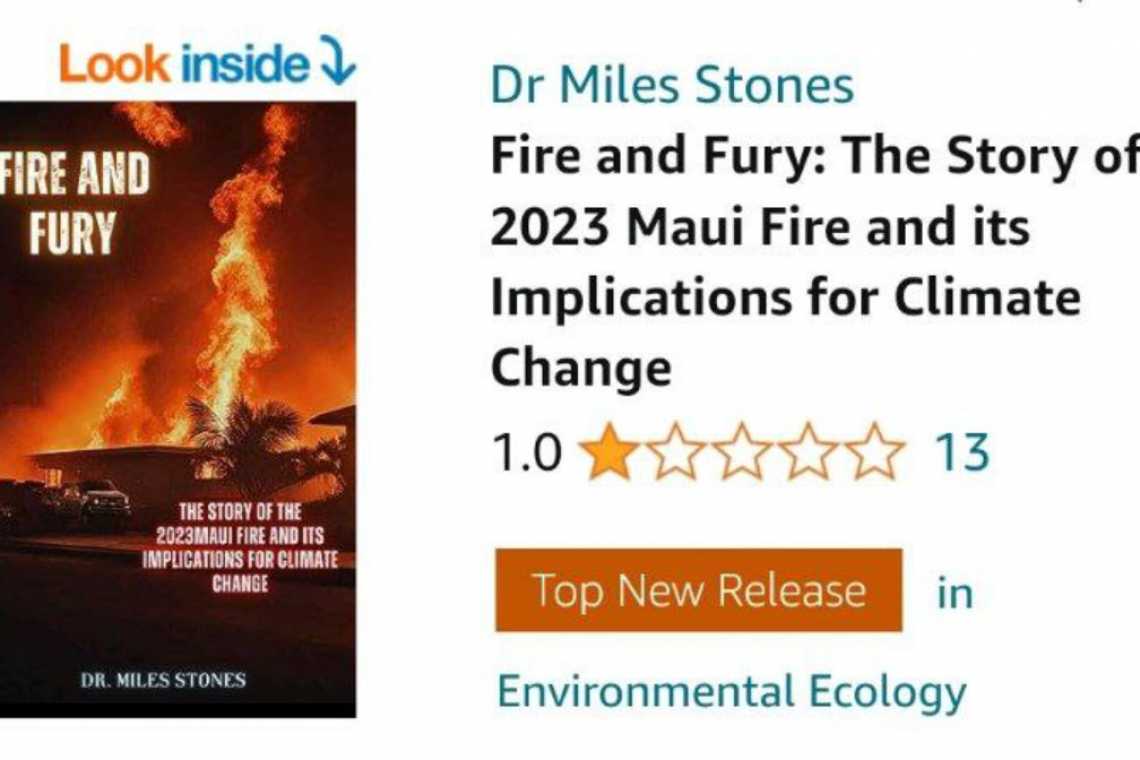 Book About Hawaii Wildfires Published BEFORE Fires Were Out!