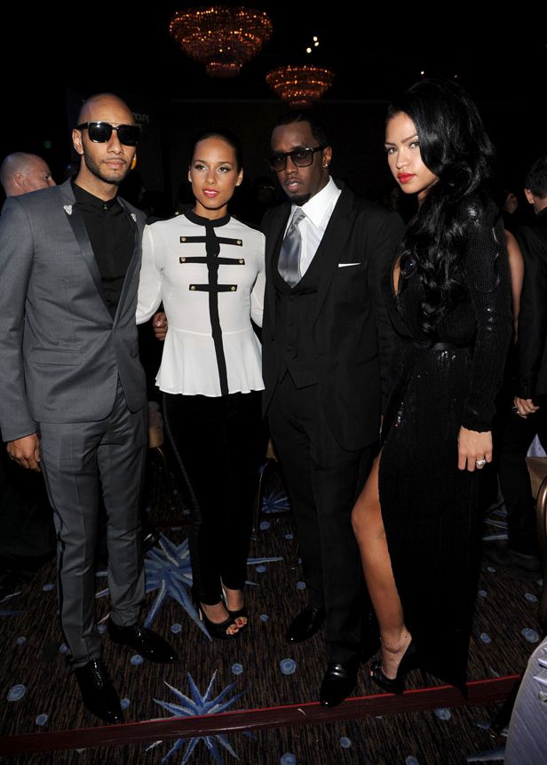 Alicia+Keys%2C+producer+Sean+%27Diddy%27+Combs+and+singer+Cassie