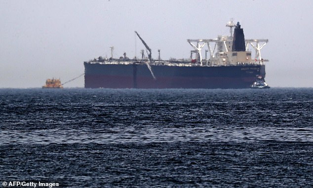 Two Saudi oil tankers were also struck in the attack in May, including the Amjad (pictured)