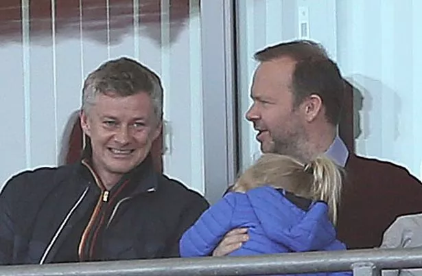 Solskjaer and Woodward watch on