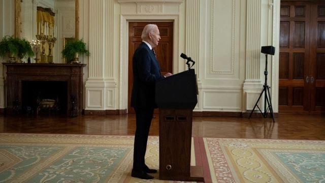 Joe Biden addresses the nation