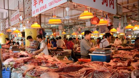 Covered market in Shenzhen