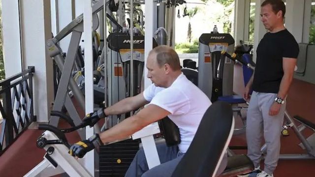 Putin hupenda kufanya mazoezi ya mwili katika ukumbi wa Gym