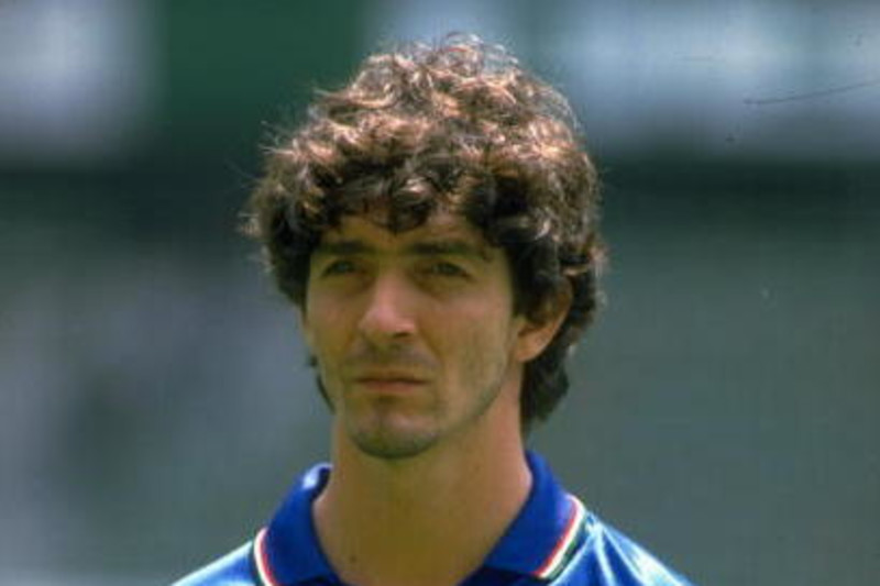 Jun 1985:  Portrait of Paolo Rossi the Italian Centre Forward during a Summer tour of Mexico.  \ Mandatory Credit: David  Cannon/Allsport
