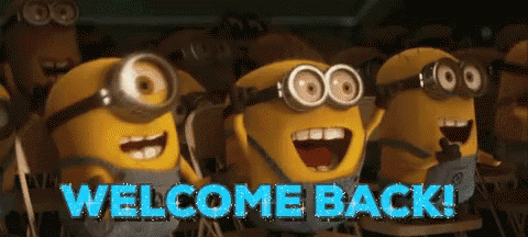 Welcome Back GIF by memecandy - Find & Share on GIPHY