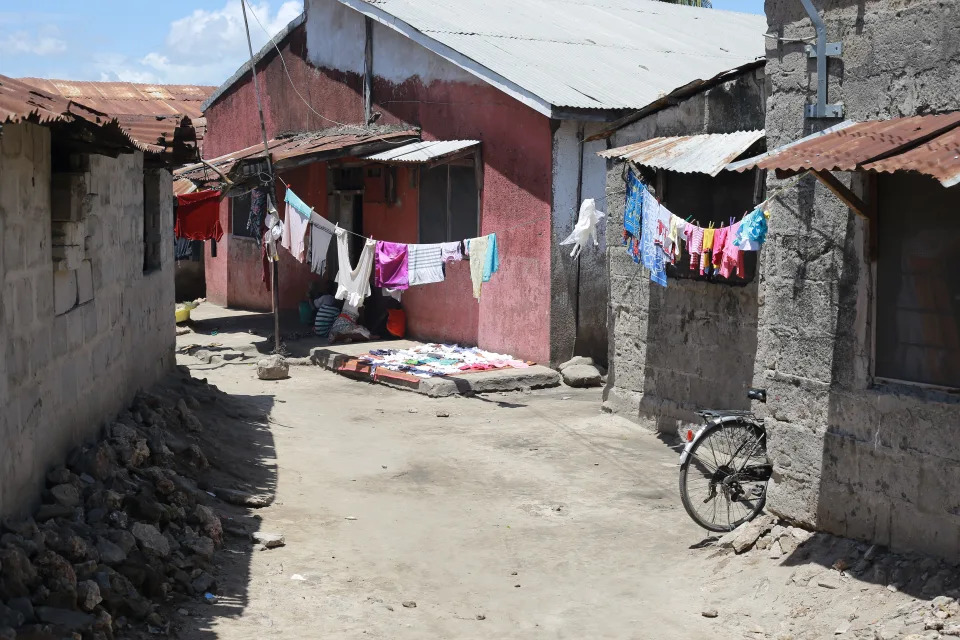 The neighborhood in Dar es Salaam, Tanzania where Rabia Issa's relatives live.