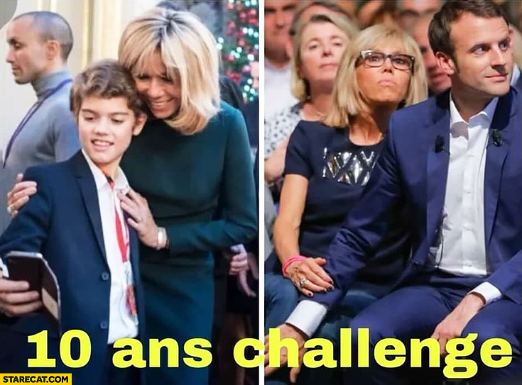 Image result for macron wife meme