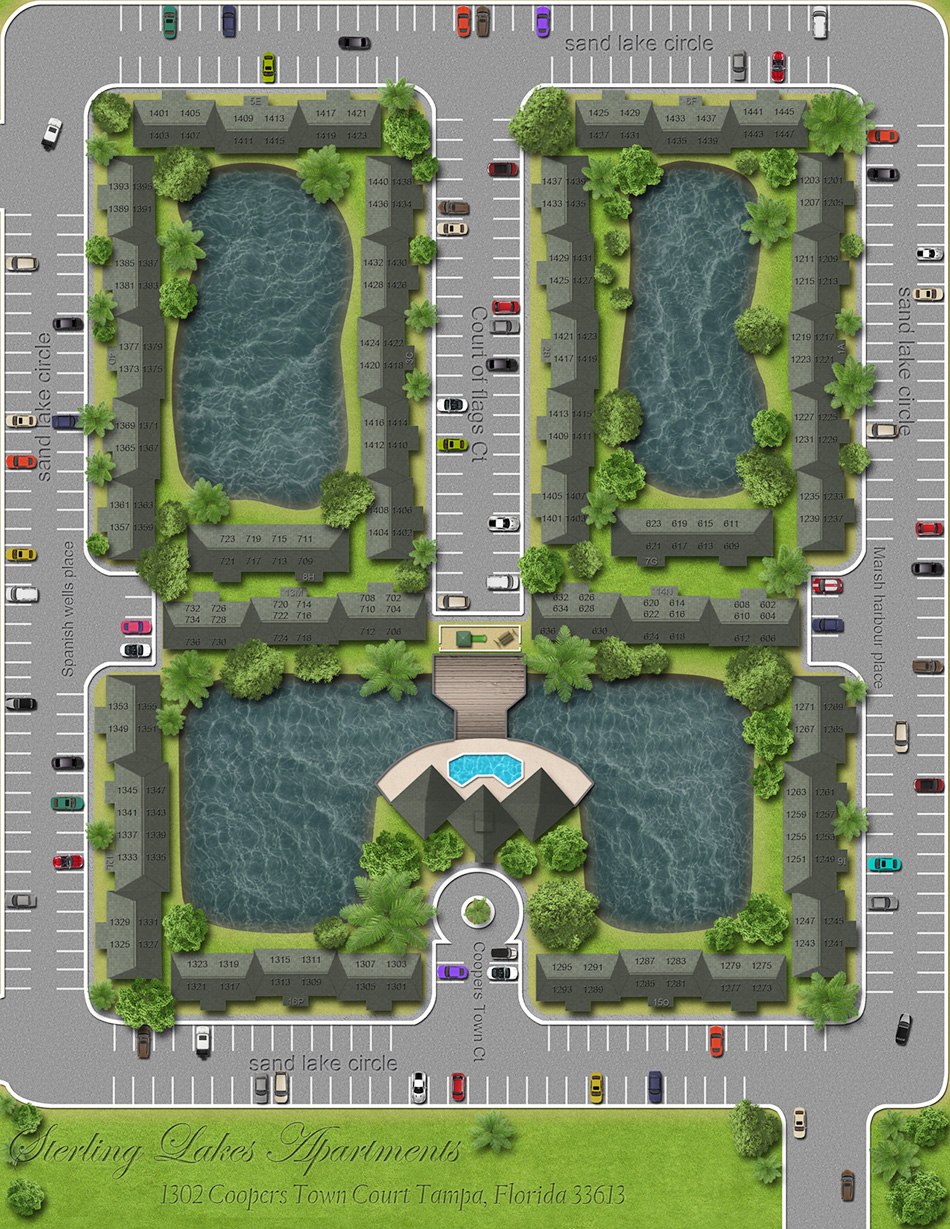 3D Site Plans drawing 4 exemple by Tsymbals