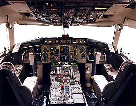 The all-digital flight deck of the 767-300F includes a Honeywell FCS-700 flight control system, along with a EFIS-700 electronic flight information system.