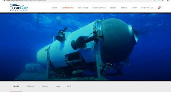 OceanGate website is still advertising Titanic expeditions