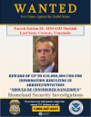 Tareck El Aissami Maddah Wanted Poster - English