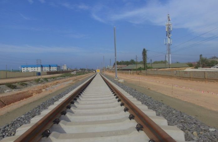 The SGR line running from Dar es Salaam to Morogoro in Tanzania