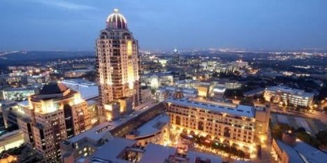 An arial view of Sunninghill, Jo'burg, South Africa.