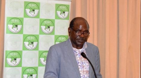 IEBC Chairman Wafula Chebukati During the Official Opening of the Political Parties Liaison Committee Engagement Forum Held On Friday, October 1