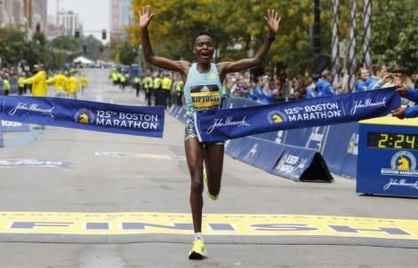 Diana Kipyogei Wins the Women's Race in The 2021 Boston Marathon