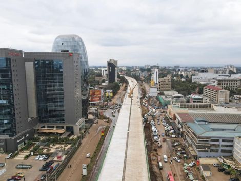 Undated file Image of the Nairobi Expressway along Waiyaki Way in Westlands, Nairobi.