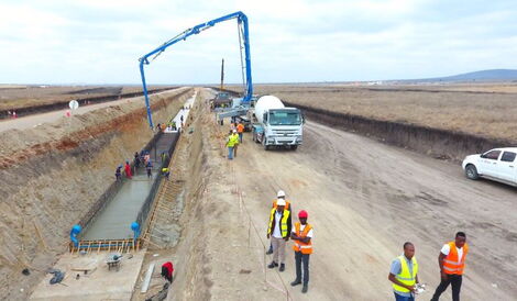 Ongoing construction work at Konza Technopolis