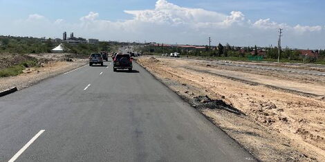 The Athi River - Machakos Dual Carriageway pictured in February 18, 2021.