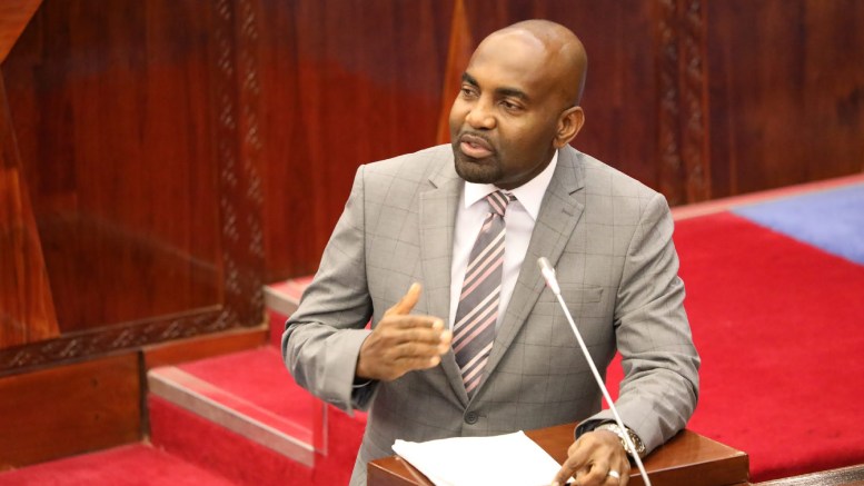 Minister Hamad Yussuf Masauni at the Parliament