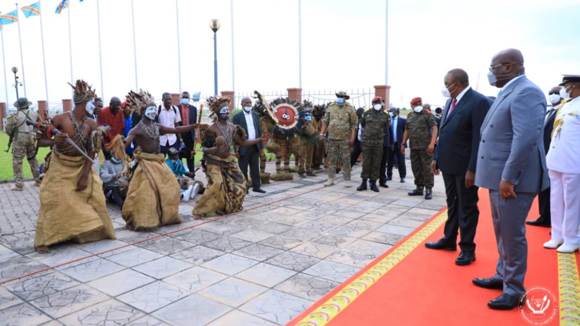 Presidents Kenyatta and Tshisekedi